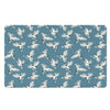 Flying Crane Bird Pattern Print Polyester Doormat