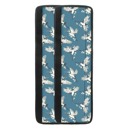 Flying Crane Bird Pattern Print Refrigerator Handle Covers