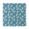 Flying Crane Bird Pattern Print Silk Bandana