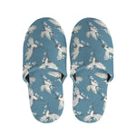 Flying Crane Bird Pattern Print Slippers