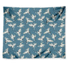 Flying Crane Bird Pattern Print Tapestry