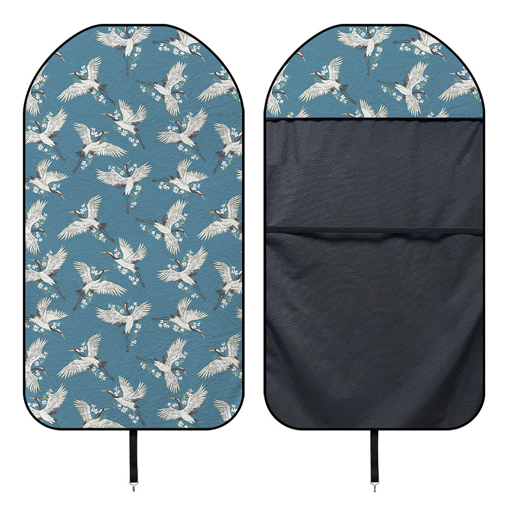 Flying Crane Bird Pattern Print Waterproof Car Seat Cover