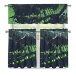 Flying Dutchman Ghost Pirate Ship Print 3 Piece Kitchen Curtains