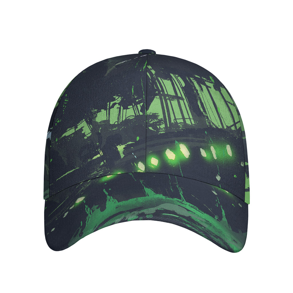 Flying Dutchman Ghost Pirate Ship Print Baseball Cap