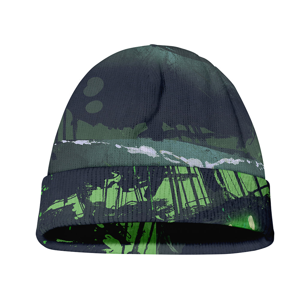 Flying Dutchman Ghost Pirate Ship Print Beanie