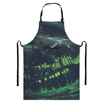 Flying Dutchman Ghost Pirate Ship Print Bib Apron With Pocket