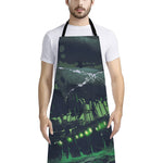 Flying Dutchman Ghost Pirate Ship Print Bib Apron With Pocket