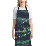 Flying Dutchman Ghost Pirate Ship Print Bib Apron With Pocket