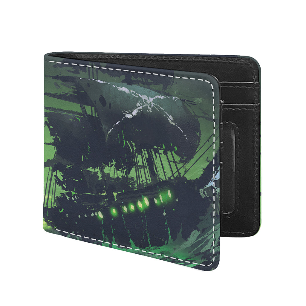 Flying Dutchman Ghost Pirate Ship Print Bifold Wallet