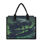 Flying Dutchman Ghost Pirate Ship Print Canvas Tote Bag
