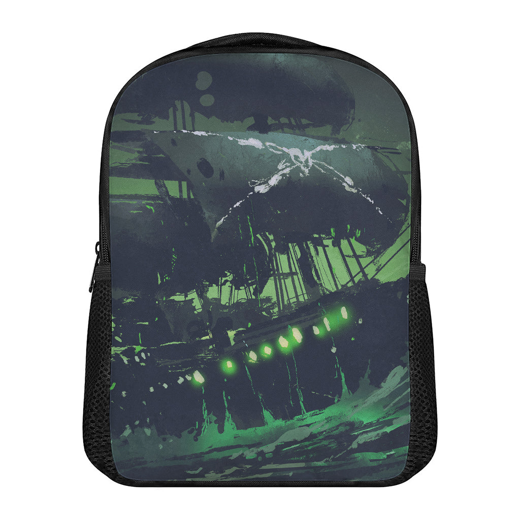 Flying Dutchman Ghost Pirate Ship Print Casual Backpack