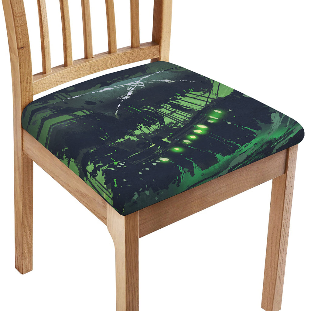 Flying Dutchman Ghost Pirate Ship Print Chair Cushion Cover