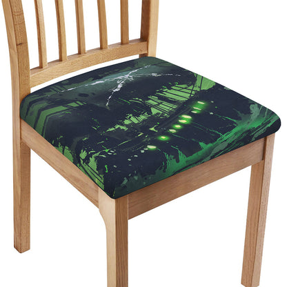 Flying Dutchman Ghost Pirate Ship Print Chair Cushion Cover
