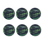 Flying Dutchman Ghost Pirate Ship Print Coaster Set