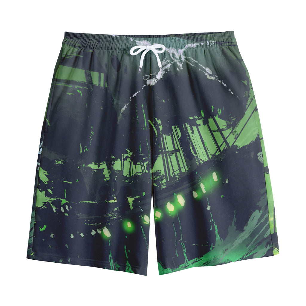 Flying Dutchman Ghost Pirate Ship Print Cotton Shorts