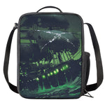 Flying Dutchman Ghost Pirate Ship Print Crossbody Lunch Bag