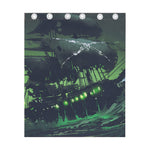 Flying Dutchman Ghost Pirate Ship Print Curtain