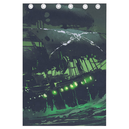 Flying Dutchman Ghost Pirate Ship Print Curtain