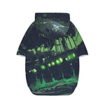 Flying Dutchman Ghost Pirate Ship Print Dog Zip Up Hoodie