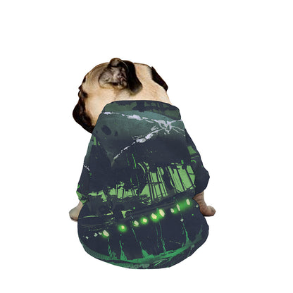 Flying Dutchman Ghost Pirate Ship Print Dog Zip Up Jacket