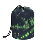 Flying Dutchman Ghost Pirate Ship Print Drawstring Makeup Bag