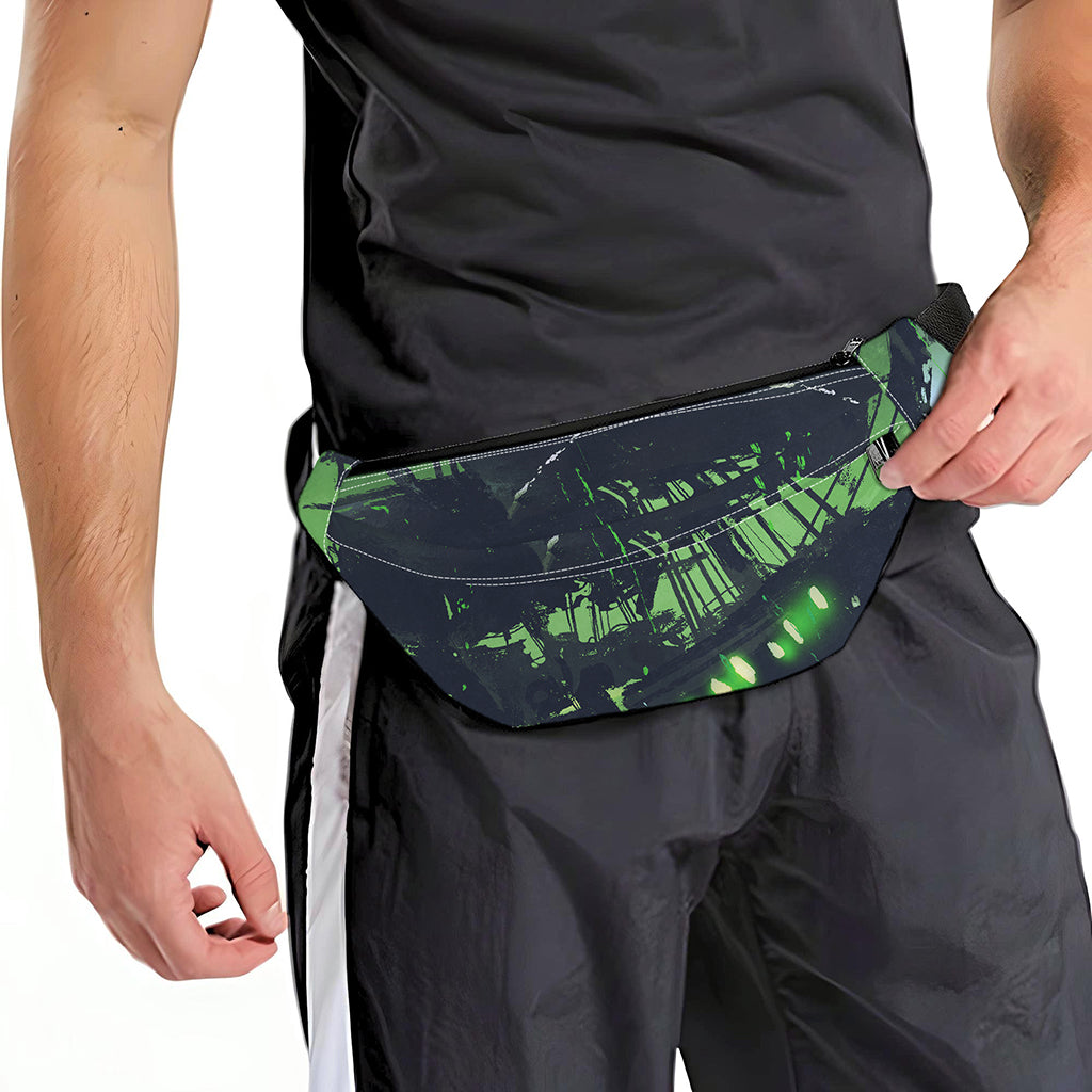 Flying Dutchman Ghost Pirate Ship Print Fanny Pack