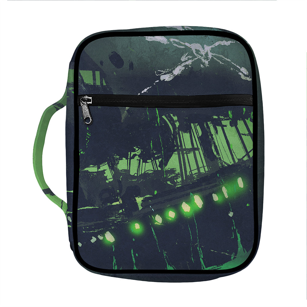 Flying Dutchman Ghost Pirate Ship Print Front Pocket Bible Bag