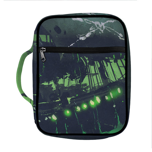 Flying Dutchman Ghost Pirate Ship Print Front Pocket Bible Bag