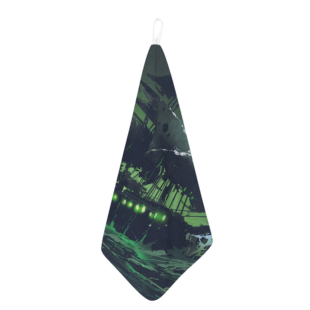 Flying Dutchman Ghost Pirate Ship Print Hand Towel