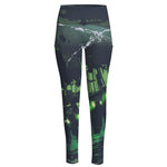 Flying Dutchman Ghost Pirate Ship Print High-Waisted Pocket Leggings