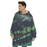 Flying Dutchman Ghost Pirate Ship Print Hoodie Blanket