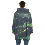 Flying Dutchman Ghost Pirate Ship Print Hoodie Blanket