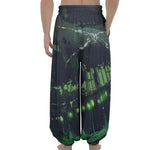 Flying Dutchman Ghost Pirate Ship Print Lantern Pants