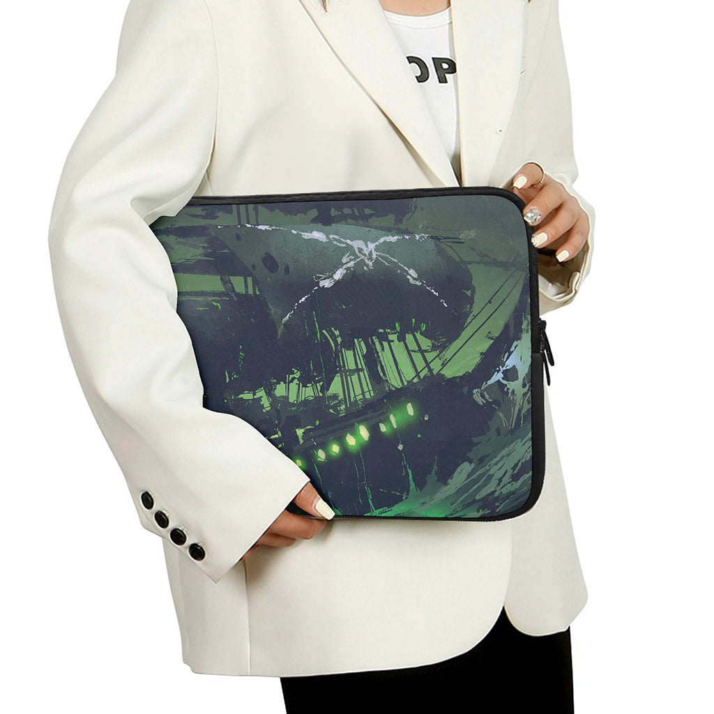 Flying Dutchman Ghost Pirate Ship Print Laptop Sleeve