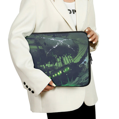 Flying Dutchman Ghost Pirate Ship Print Laptop Sleeve