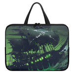 Flying Dutchman Ghost Pirate Ship Print Laptop Sleeve With Handle