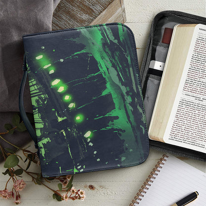 Flying Dutchman Ghost Pirate Ship Print Leather Bible Cover