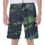 Flying Dutchman Ghost Pirate Ship Print Men's Beach Shorts
