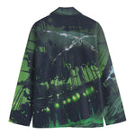 Flying Dutchman Ghost Pirate Ship Print Men's Blazer