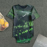 Flying Dutchman Ghost Pirate Ship Print Men's Bodysuit