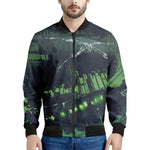 Flying Dutchman Ghost Pirate Ship Print Men's Bomber Jacket