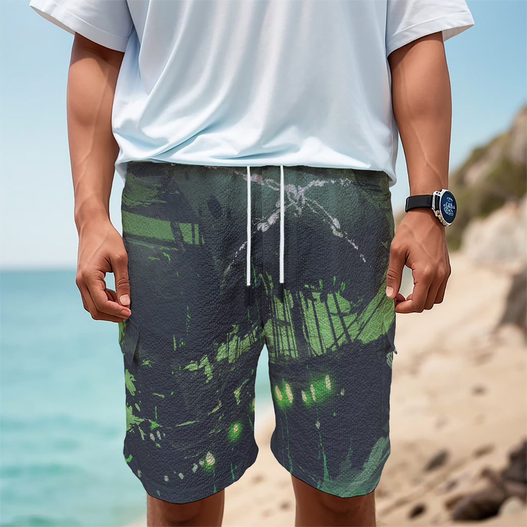 Flying Dutchman Ghost Pirate Ship Print Men's Cargo Shorts