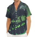 Flying Dutchman Ghost Pirate Ship Print Men's Deep V-Neck Shirt