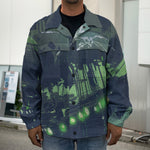 Flying Dutchman Ghost Pirate Ship Print Men's Shirt Jacket