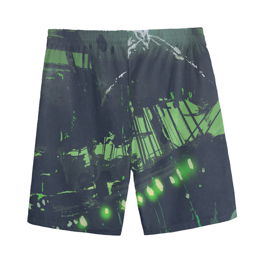 Flying Dutchman Ghost Pirate Ship Print Men's Sports Shorts