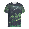 Flying Dutchman Ghost Pirate Ship Print Men's Athletic T-Shirt