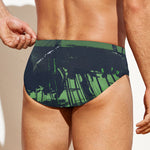 Flying Dutchman Ghost Pirate Ship Print Men's Swim Briefs
