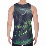 Flying Dutchman Ghost Pirate Ship Print Men's Velvet Tank Top