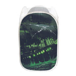 Flying Dutchman Ghost Pirate Ship Print Mesh Laundry Hamper
