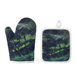Flying Dutchman Ghost Pirate Ship Print Oven Mitt And Pot Holder Set